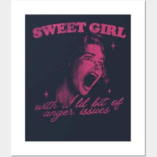 Sweet Girls With Anger Issues Posters and Art